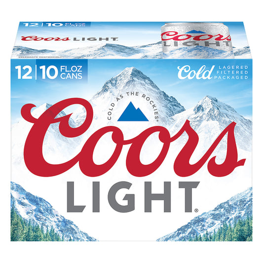 Coors Light Beer 12 ea