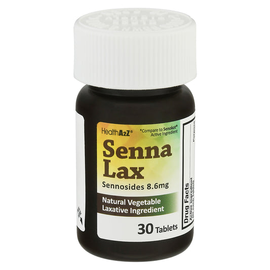 HealthA2Z 8.6 mg Senna Lax Tablets 30 ea