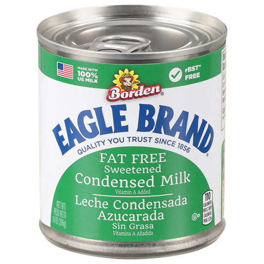 Eagle Brand Borden Sweetened Fat Free Condensed Milk 14 oz