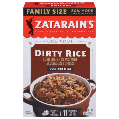 Zatarain's Dirty Rice Family Size 12 oz