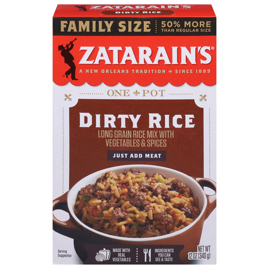 Zatarain's Dirty Rice Family Size 12 oz