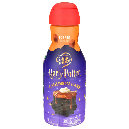 Coffee-Mate Non-Dairy Harry Potter Cauldron Cake Toffee Coffee Creamer 28 fl oz