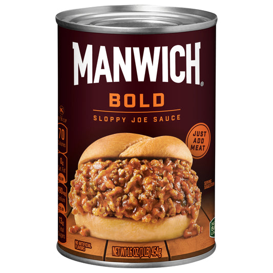 Manwich Sloppy Joe Sauce, Bold Flavor, Canned Sauce, 16 OZ
