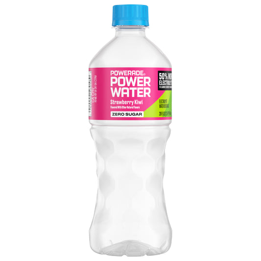POWERADE Power Water Zero Sugar Strawberry Kiwi Bottle, 20 fl oz