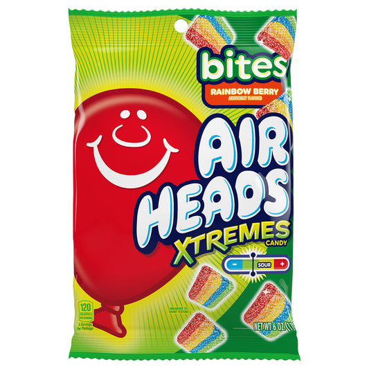 Airheads Xtremes Bites Sweetly Sour Rainbow Berry Flavored Candy