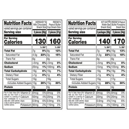 HERSHEY'S, KIT KAT® and REESE'S Assorted Chocolate, Halloween Candy Variety Bag, 8.36 oz (15 Pieces)