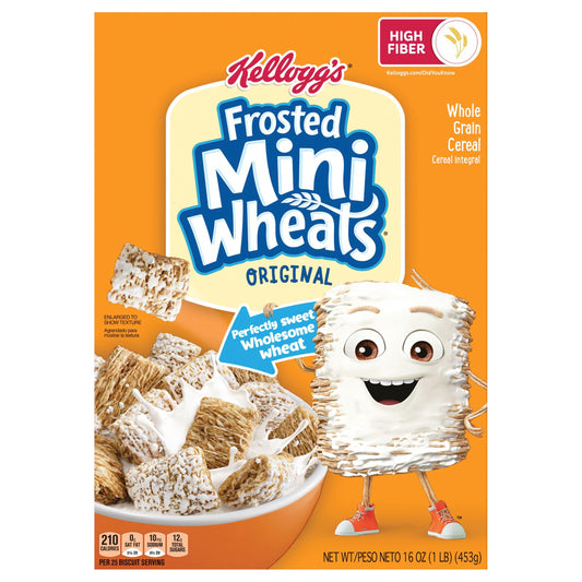 Kellogg's Frosted Mini-Wheats Breakfast Cereal Original, Kids Cereal, 16 oz