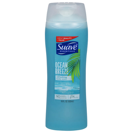 Suave Essentials Refreshing Ocean Breeze Body Wash 18 fl oz