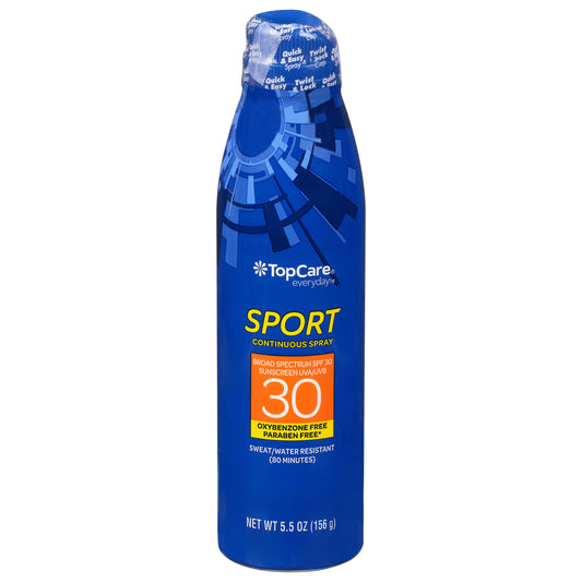 TopCare Everyday Sport Continuous Spray Broad Spectrum SPF 30 Sunscreen 5.5 oz