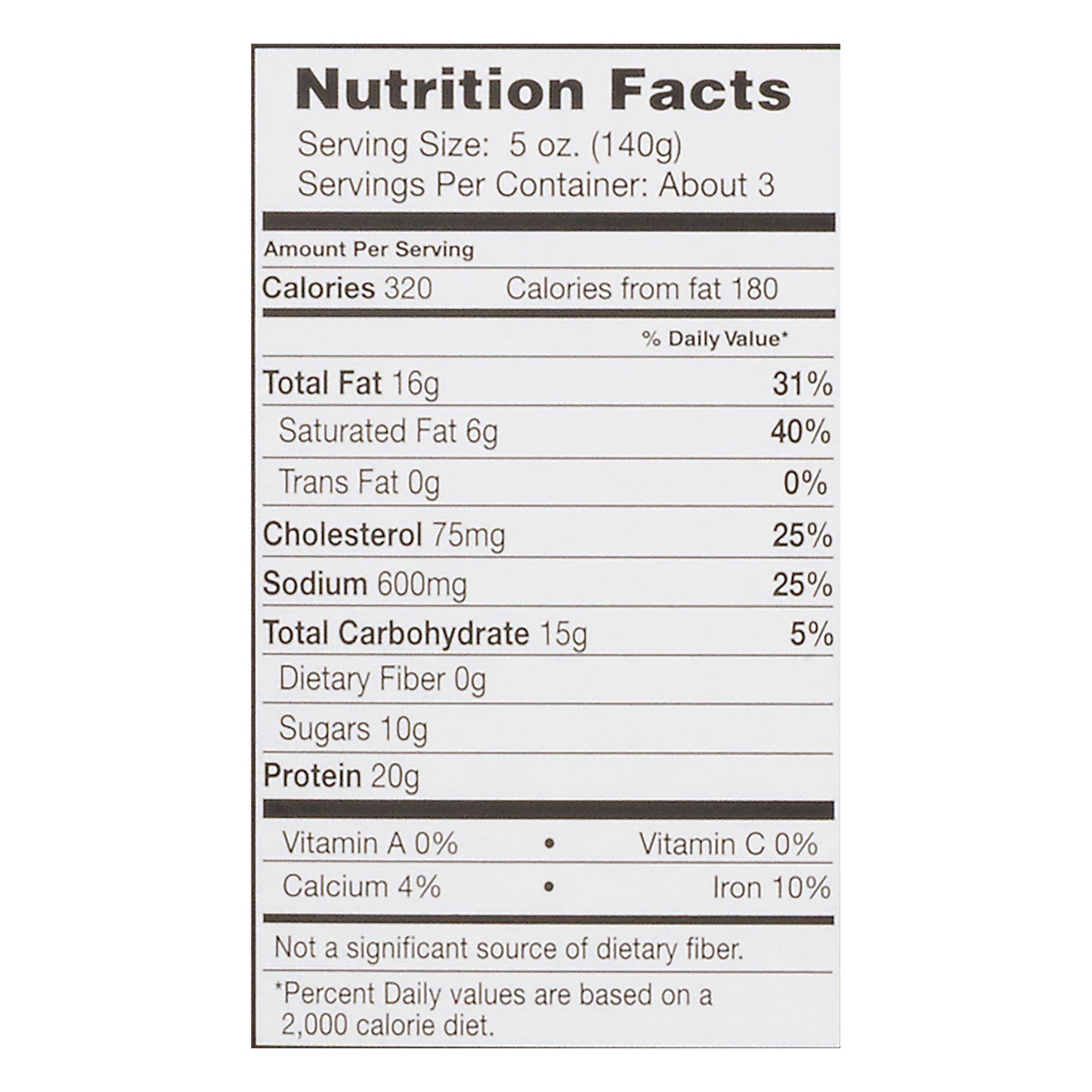 TGI Fridays With Sweet Carolina Sauce Baby Back Ribs 1.5 lb