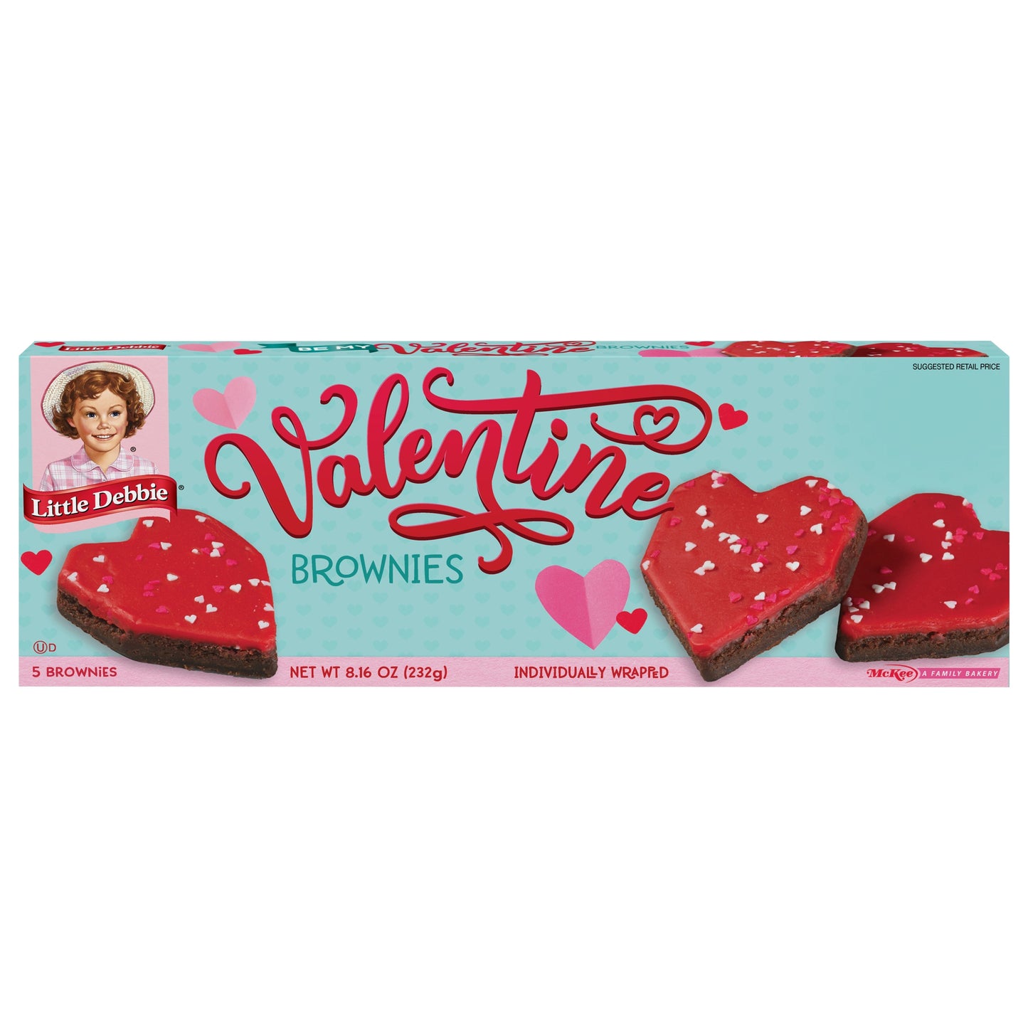 Snack Cakes, Little Debbie Family Pack Valentine Brownies