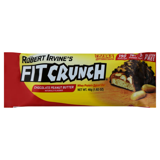FitCrunch Chocolate Peanut Butter Whey Protein Baked Bar 1.62 oz