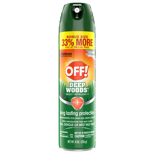 Off! Deep Woods Bonus Size Long Lasting Protection Insect Repellent V 8 oz