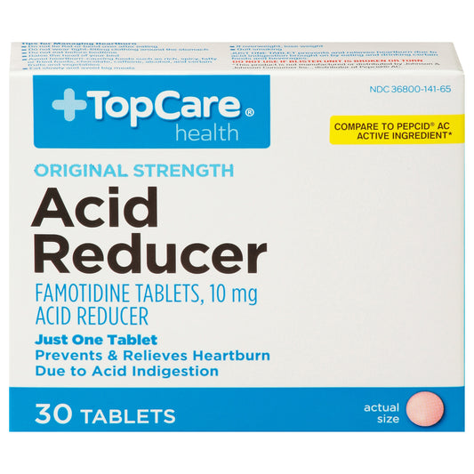 TopCare Health Original Strength Acid Reducer Famotidine Tablets 30 ea