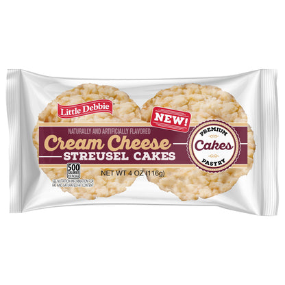 Snack Cakes, Little Debbie Cream Cheese Streusel Cake