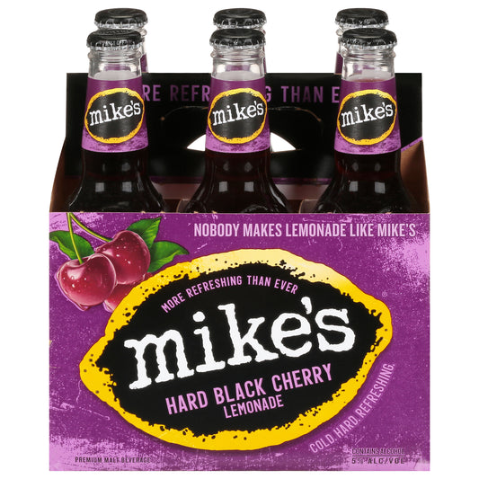 Mike's Premium Hard Black Cherry Lemonade Malt Beverage 6 - 11.2 fl oz Bottles