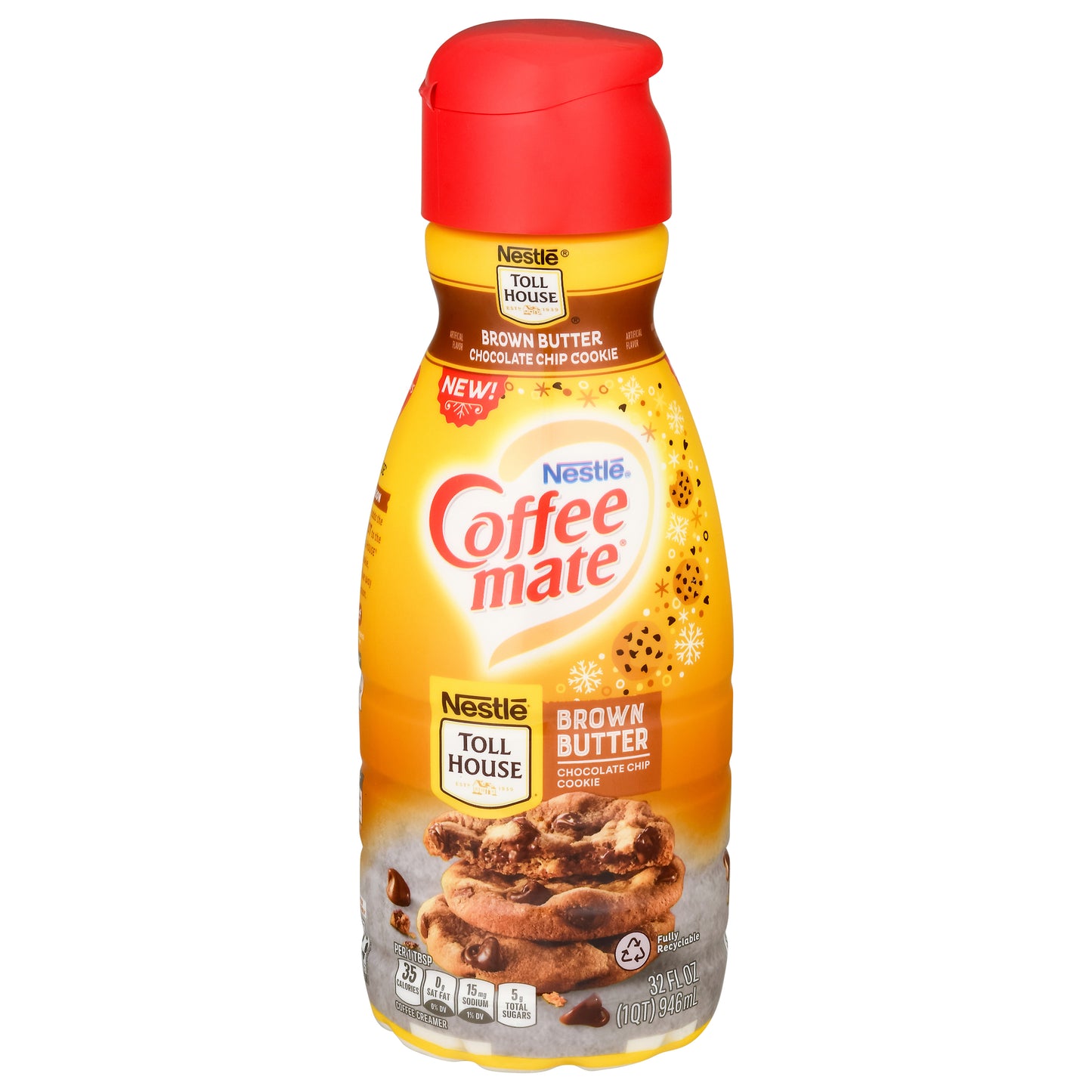 Coffee-Mate Toll House Brown Butter Chocolate Chip Cookie Coffee Creamer 32 fl oz