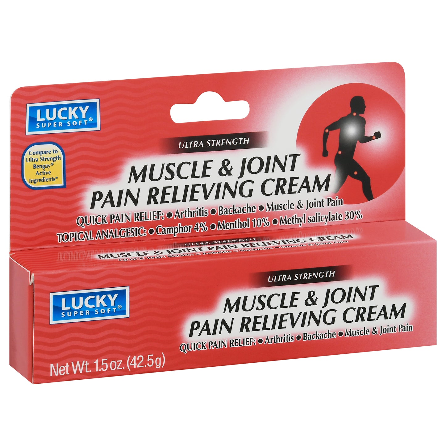 Lucky Super Soft Ultra Strength Muscle & Joint Pain Relieving Cream 1.5 oz