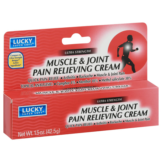 Lucky Super Soft Ultra Strength Muscle & Joint Pain Relieving Cream 1.5 oz