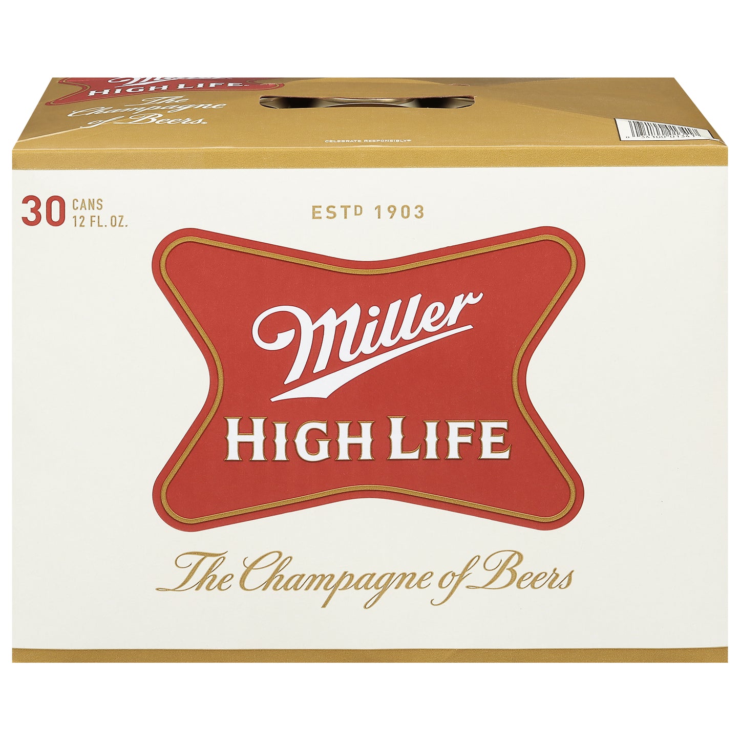 Miller High Life Beer 30 - 12 fl oz Cans