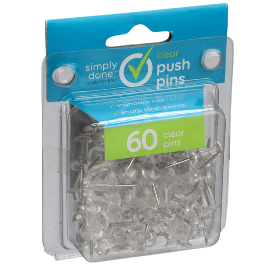 Push Pins, Clear