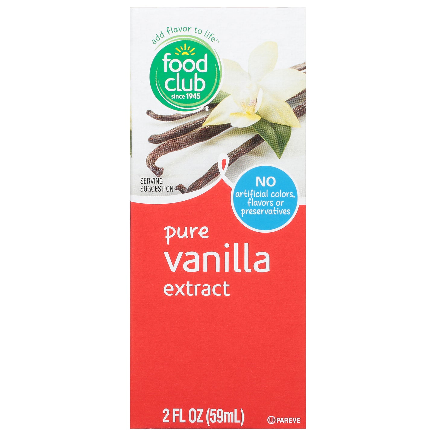 Food Club Pure Vanilla Extract 2 fl oz