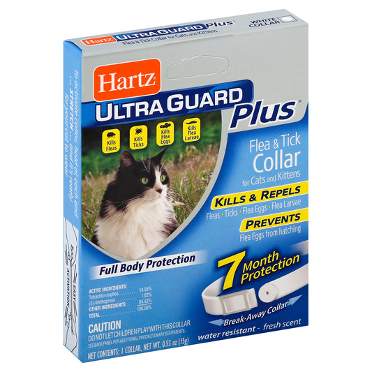 Hartz Flea & Tick Collar 1 ea - for Cats and Kittens water resistant - fresh scent