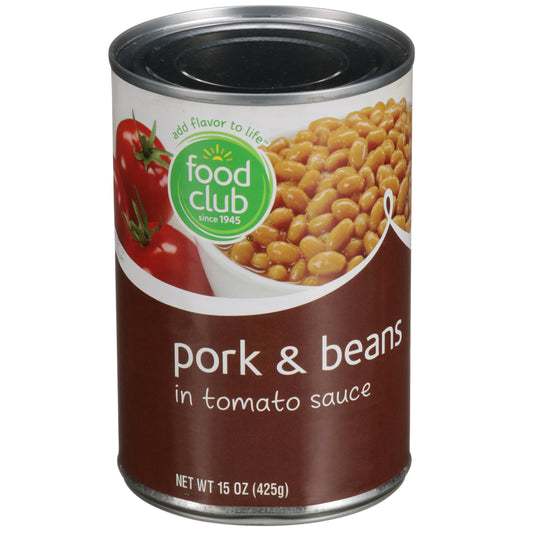 Food Club Pork & Beans In Tomato Sauce