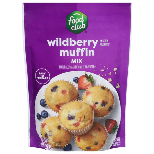 Food Club Wildberry Muffin Mix 7 oz