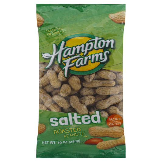 Hampton Farms Peanuts 10 oz - salted