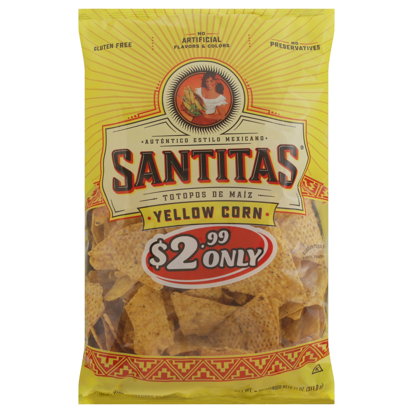 Santitas Yellow Corn Tortilla Chips 11 oz