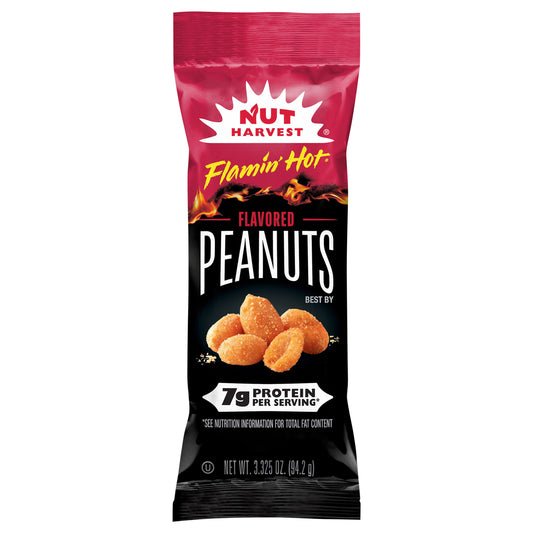 Nut Harvest Peanuts Flamin Hot Flavored 3.35 Oz