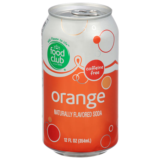 Food Club Caffeine Free Orange Soda 12 fl oz