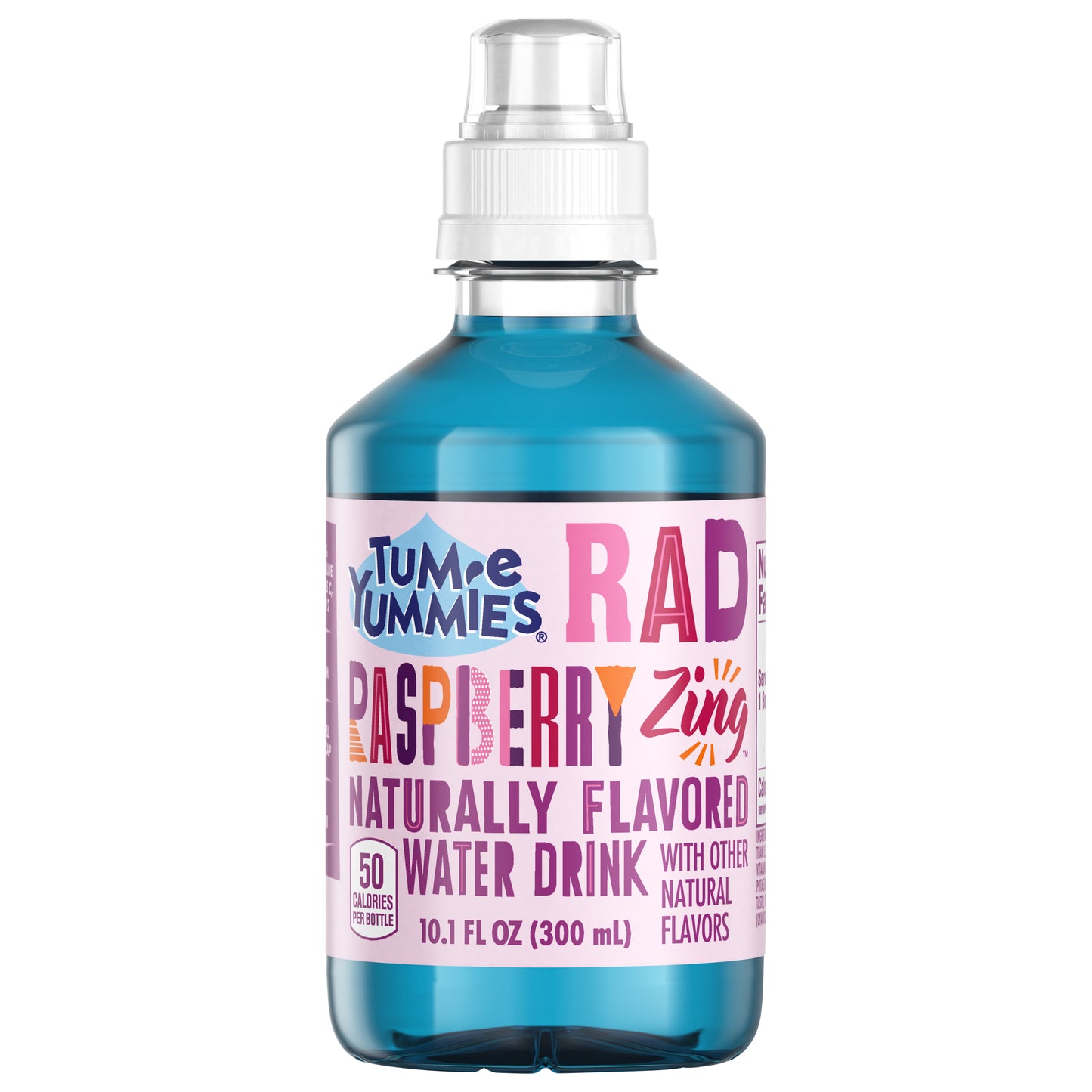 Tum-E Yummies Rad Raspberry Zing, Naturally Fruit Flavored Water Drink, 10.1 fl oz