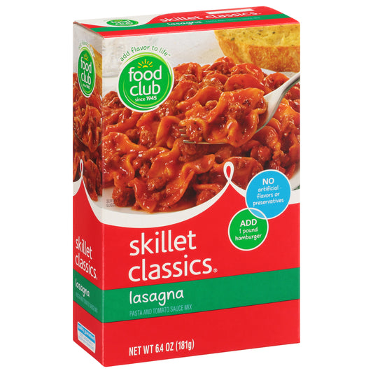Food Club Lasagna Skillet Classics 6.4 oz