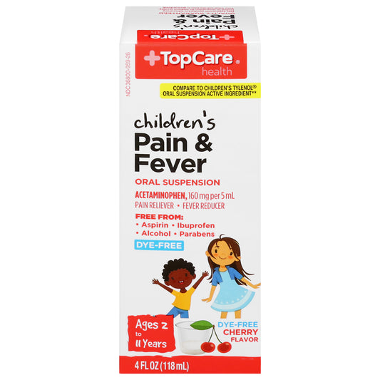 TopCare Health Children's 160 mg Cherry Flavor Pain & Fever 4 fl oz