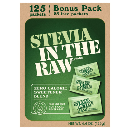 Stevia In The Raw Zero Calorie Sweetener 125 ea