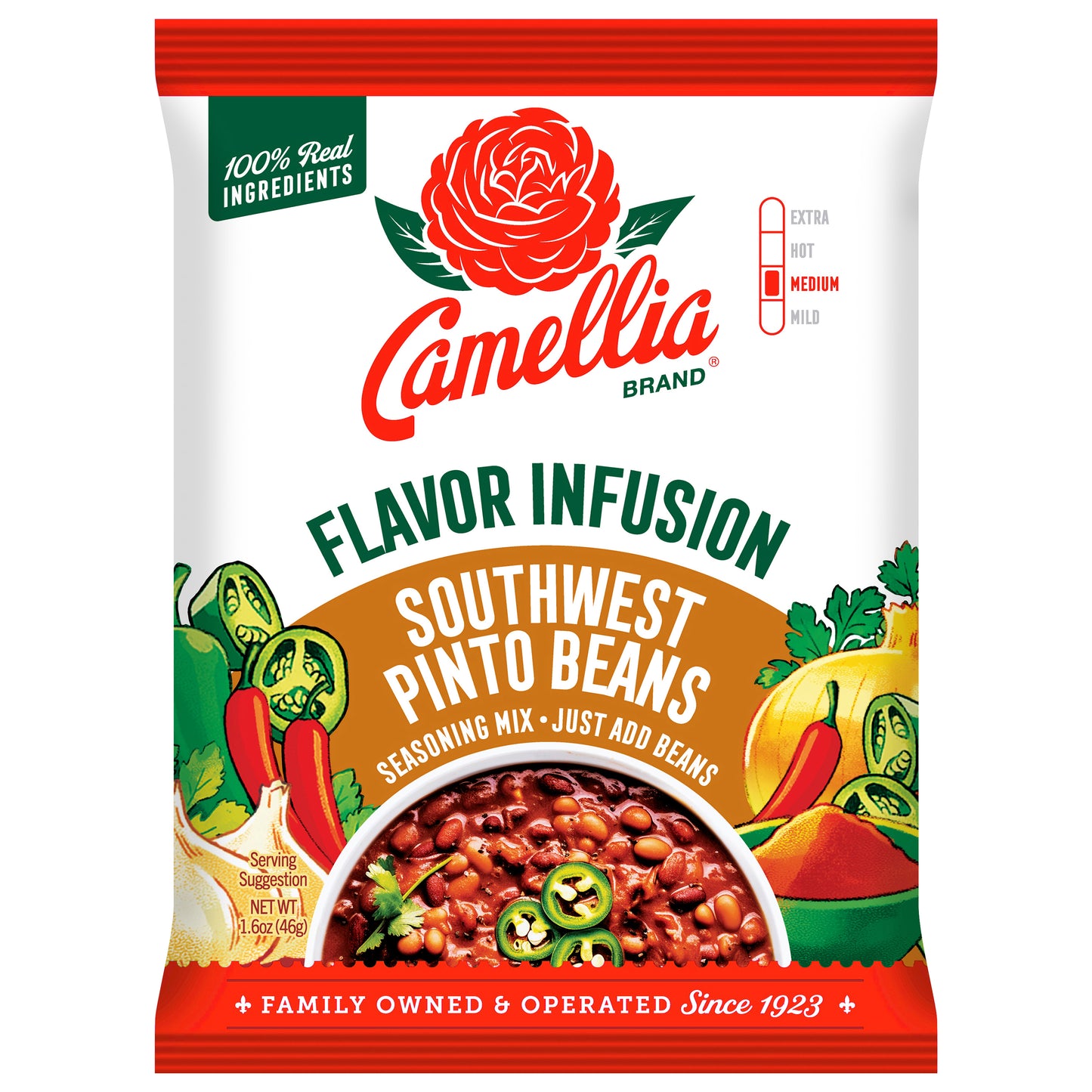 Camellia Southwest Pinto Bean Flavor Infusion Seasoning Mix 1.6 oz