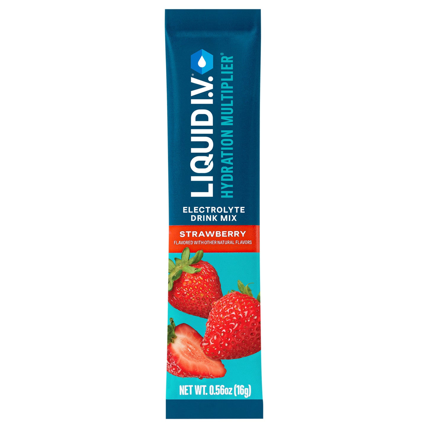 Liquid I.V.® Hydration Multiplier® - Strawberry - Hydration Powder Packets | Electrolyte Powder Drink Mix | Convenient Single-Serving Sticks | Non-GMO | Single Stick