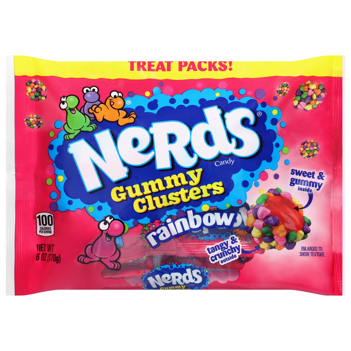 Nerds Rainbow Gummy Clusters Treat Packs 6 oz