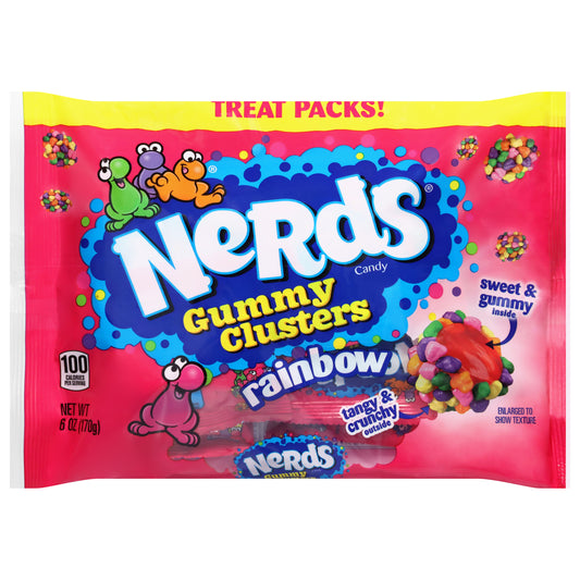 Nerds Rainbow Gummy Clusters Treat Packs 6 oz