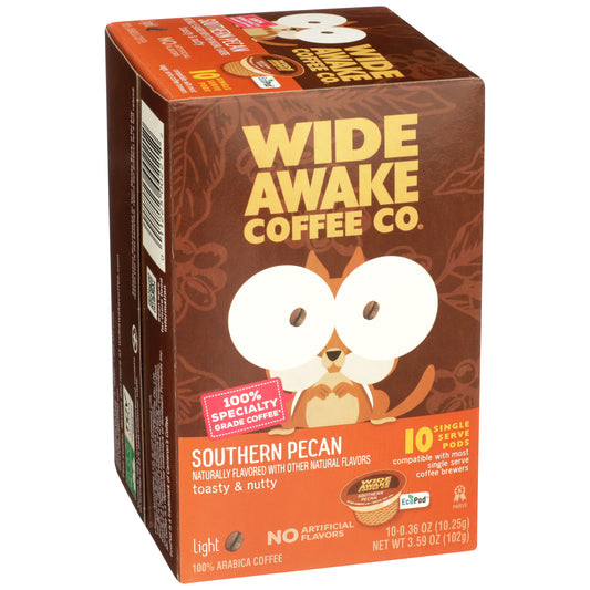Light Roast Southern Pecan 100% Arabica Coffee Single Serve Pods