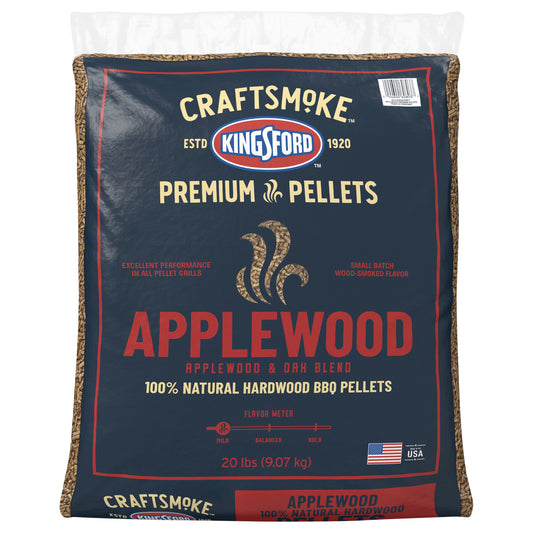 Kingsford Craftsmoke Premium Pellets, BBQ Pellets for Grilling, Applewood, 20 Pounds