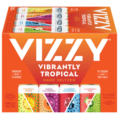 Vizzy Vibrantly Tropical Hard Seltzer Variety Pack 12 - 12 fl oz Cans