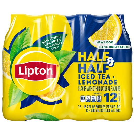 Lipton Half & Half Iced Tea Lemonade 16.9 Fl Oz 12 Count