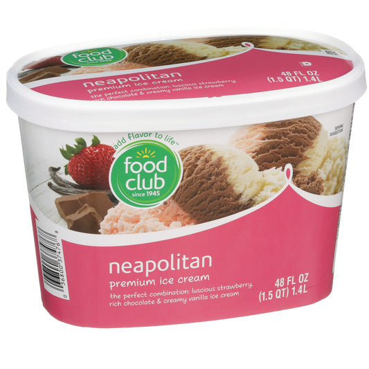 FOOD CLUB ICE CREAM NEAPOLITAN PREM SCR
