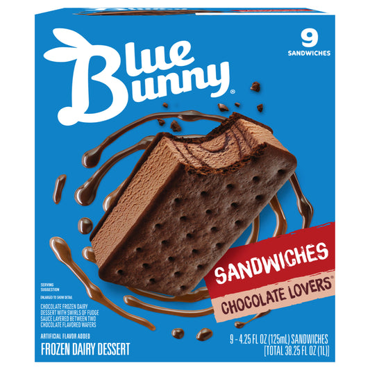 Blue Bunny Chocolate Lovers® Sandwich