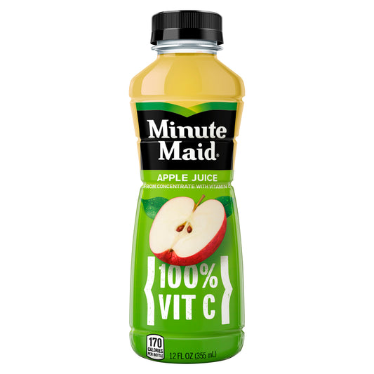 Minute Maid Apple Juice Bottle, 12 fl oz