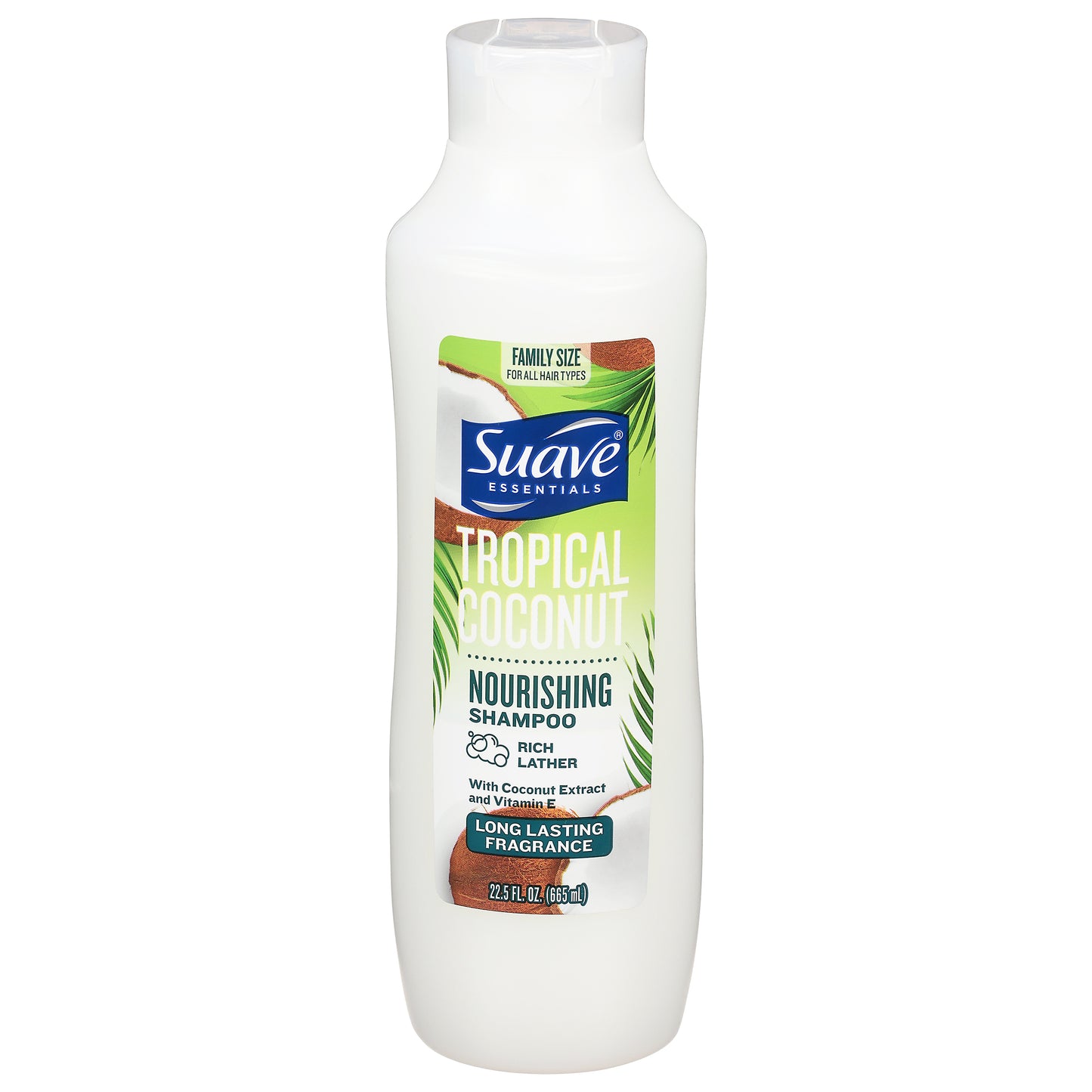 Suave Essentials Family Size Tropical Coconut Nourishing Shampoo 22.5 fl oz