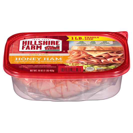 Hillshire Farm Ultra Thin Sliced Honey Ham Sandwich Meat, 16 oz